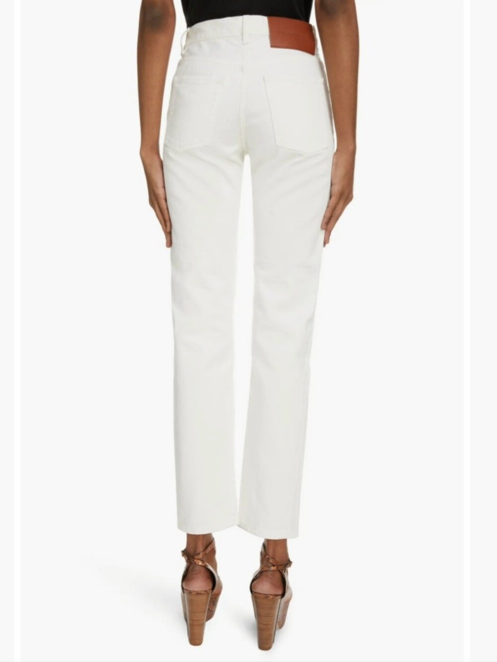 Victoria Beckham Olivia Super High Rise Denim Jeans Size 26 White